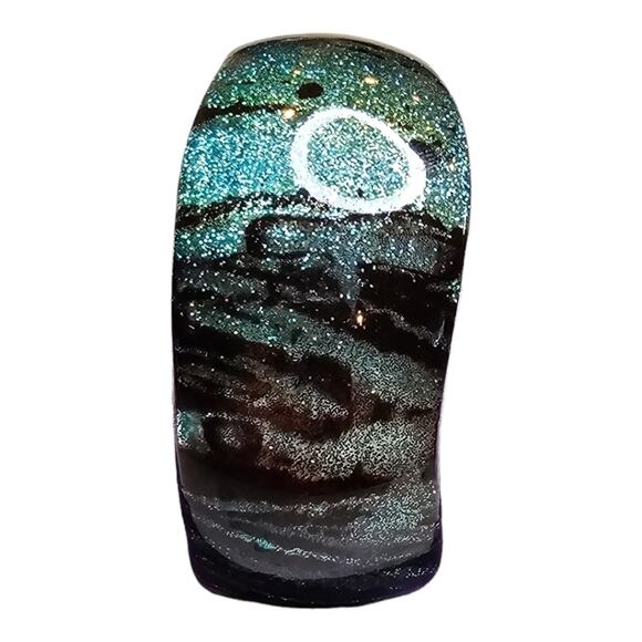 Green and Black Glitter Animal Markings Bangle Bracelet - Picture 2 of 9